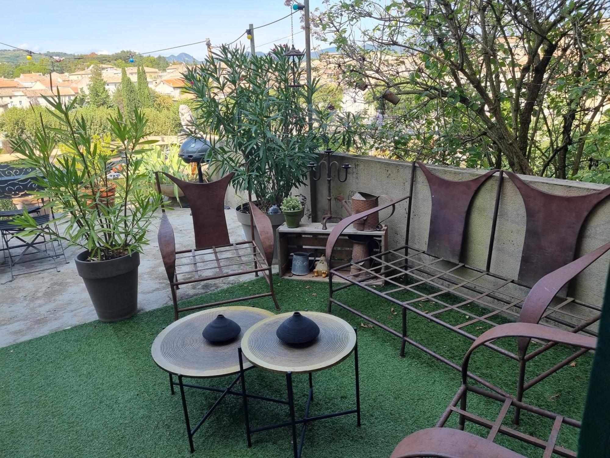 Maison Ancienne Romantique Avec Terrasse Panoramique Vaison-la-Romaine Kültér fotó
